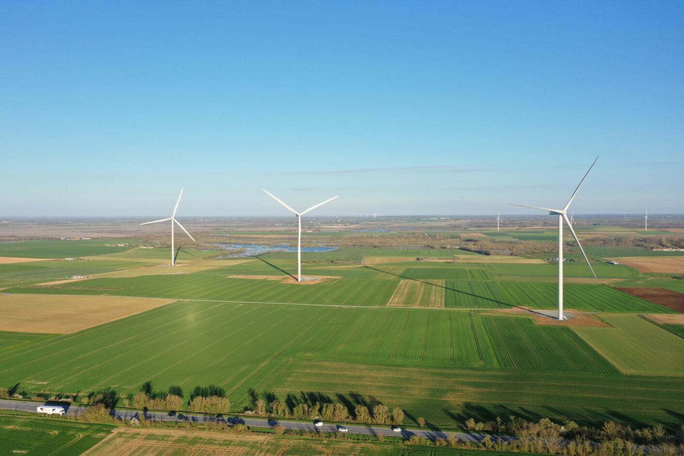 Andilly-Les-Marais citizen wind farm - Overview ©Focus Drone