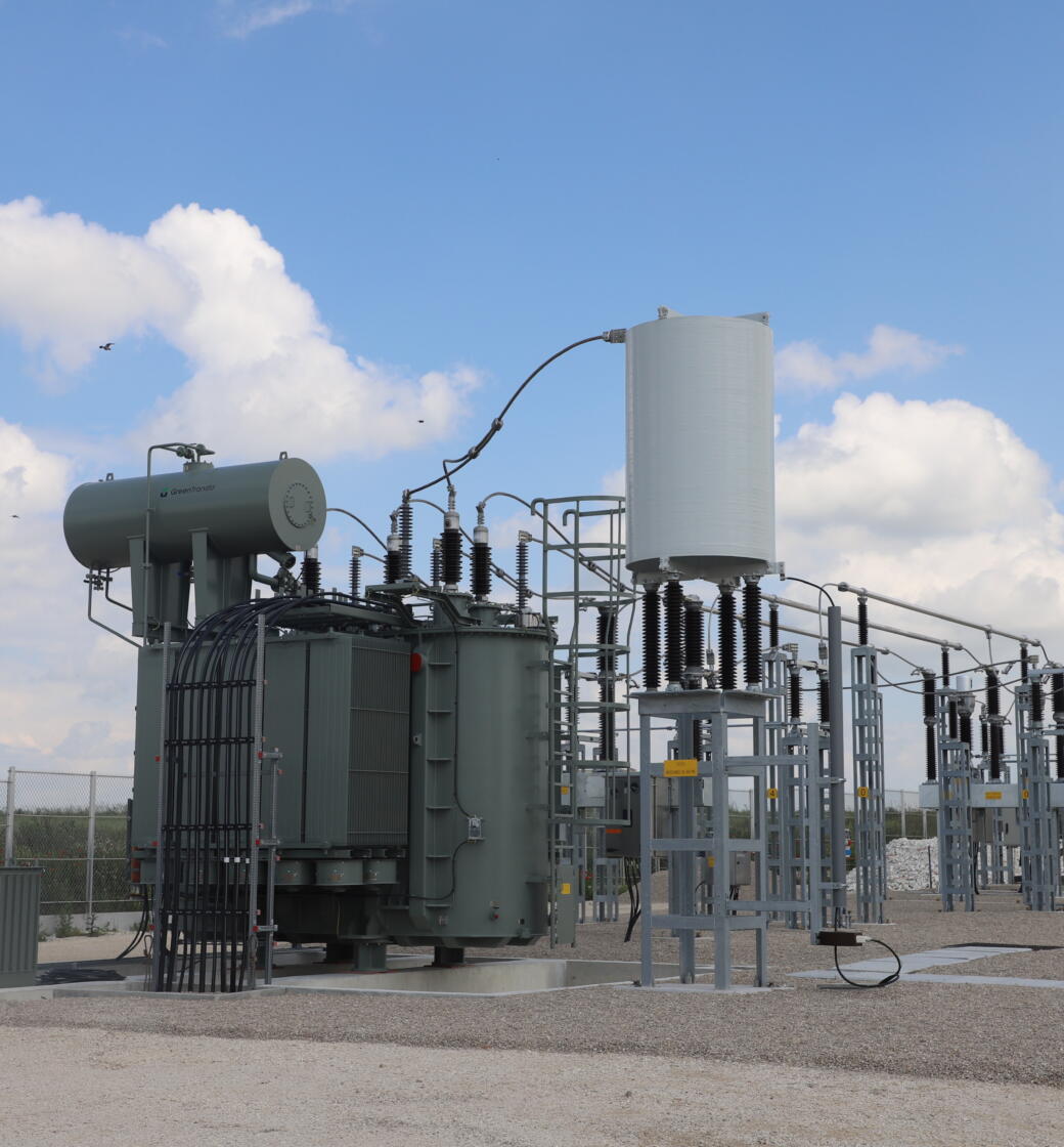 Cheniers wind farm - Fagnières HVB substation ©Drone Agile
