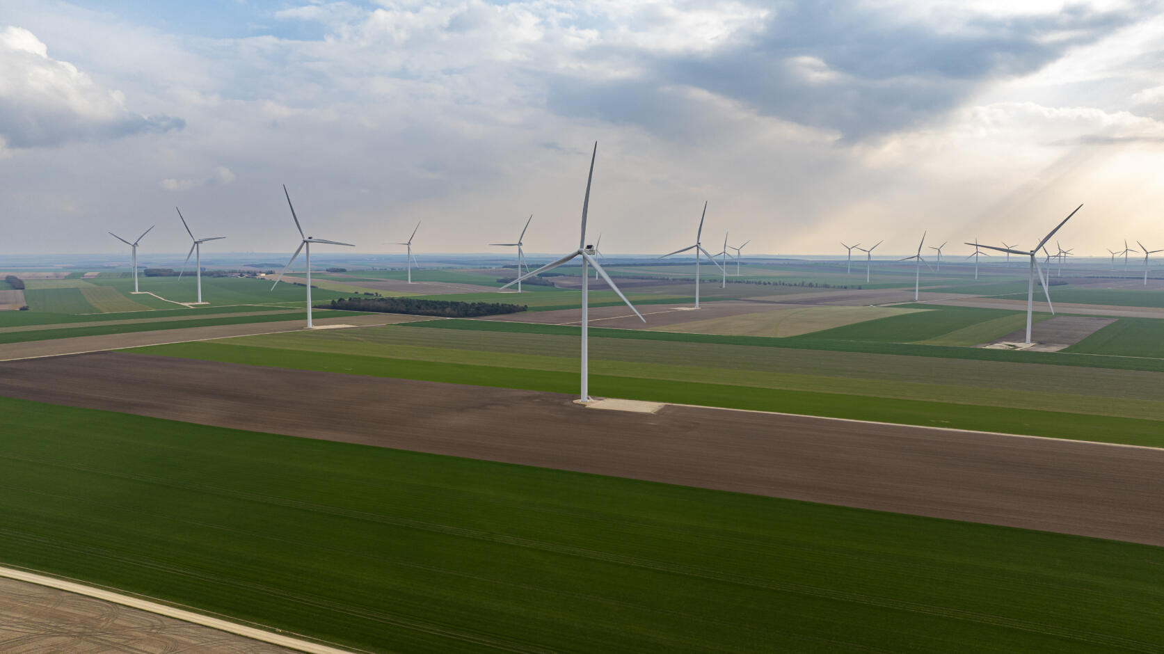 Cheniers wind farm - Overview ©Drone Agile
